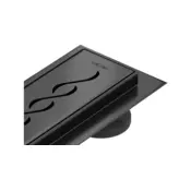 Mexen Flat 360° M18 črna vrtljiva linearna odtok 80 cm - 1723080-40