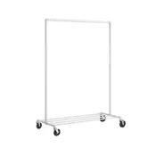 Songmics Obešalnik za oblačila 100x50x163 cm bela