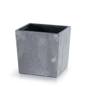 Prosperplast Saksija Urbi Square Low effect S300LE, Tamnosiva
