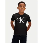 Calvin Klein Jeans Majica Monologo LV1CKSJA33 Črna Regular Fit