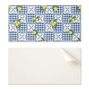 shumee Samolepilna vinilna plošča s potiskom 120x60 cm z motivom limone na ploščicah