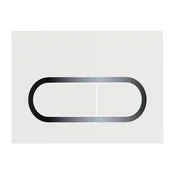 Ravak X01455 - Taster za vodokotlić CHROME 24,7x16,5 cm bela
