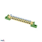 Razdelilna sponka na izolatorjih Schelinger 125A 500V zelena BM-A18-TBJ-8X12-12P-ZI