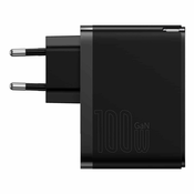 Baseus GaN5 Pro Wall Charger USB-C/USB 100W PD 3.0 QC4 .0+ AFC black