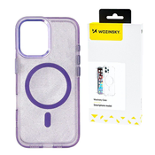 slomart Ovitek Wozinsky Glitter Case z Mag Safe za Samsung Galaxy S25 - vijoličen z bleščicami
