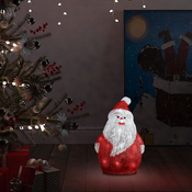 LED božicna akrilna figura Djeda Mraza unutarnja i vanjska 28cm