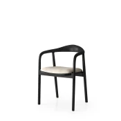 Hanah Home Trpezarijska stolica PA 52x77x51cm Svetlosivo-Crna