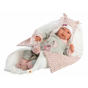 Llorens 84460 NEW BORN - realisticna beba lutka sa zvukovima i tijelom od mekane tkanine - 44