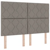 Vidaxl Vzglavje Taupe 160 cm blago