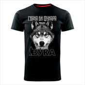 MAJICE BRE Muška majica SVAKA BI FUKARA DA UBIJE VUKA crna