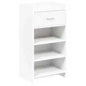 Vidaxl omara za čevlje s predalom Bela 48 x 36 x 92 cm Inženirski les