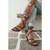 Boto Womens Heeled Sandals With Straps Chocolate Samara