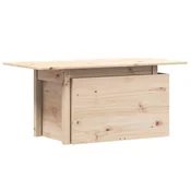 Vidaxl Vrtna miza 100x50x75 cm trdna borovina