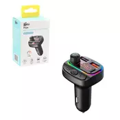 Kettz FM Transmiter i Punjač Paya – 2×USB QC3.1 + Type-C, LED