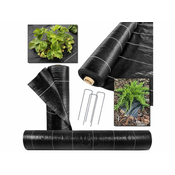Bellushortus AGROTKANINA BLACK 1,6m 90g/m2 z UV POLAND + jekleni zatiči GRATIS 5m