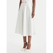 Elisabetta Franchi Midi krilo GO-156-61E2-V320 Bela Regular Fit