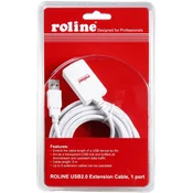 USB prolong cable 2.0 5 m A-A, active, (black) 12041088