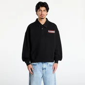 Mikina PLEASURES Gentle Polo Sweatshirt Black S