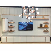 Casa Padrino luxury cabinet white/gray/copper 430 cm - Living room & hotel furniture