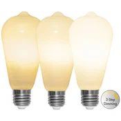 STAR TRADING LED rustikalna svetilka E27 ST64 6,5W 3-stopenjska zatemnitev, opal