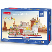 CUBIC FUN Puzzle 3D City Line Moscow MC266h