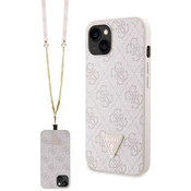 Guess GUHCP14XP4TDSCPP iPhone 14 Pro Max 6.7 pink hardcase Crossbody 4G Metal Logo (GUHCP14XP4TDSCPP)