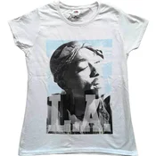 2Pac LA Skyline White S Ženske Majica