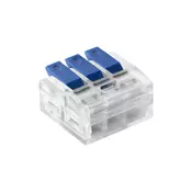 3-žilni kompresijski namestitveni konektor; za vsak kabel 0,75-4mm?; IEC 450V/32A folija z mehurčk