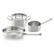 Set posode ORIGINAL-PROFI COLLECTION, set 3 kosov, 1,4 l/ 2 l/ 4 l, iz nerjavečega jekla, Fissler