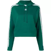 Adidas - cropped hoodie - women - Green
