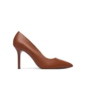 LAUREN RALPH LAUREN Čevlji z visoko peto Lindella II 802P09032002 Rjava