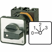 Eaton Odmično stikalo 20 A 3 x 40 ° sive barve, črne barve Eaton T0-2-8241/E 1 kos