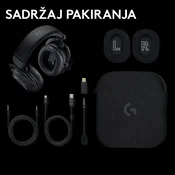 Slušalice LOGITECH G PRO X 2 Lightspeed, 7.1, bežicne, crne