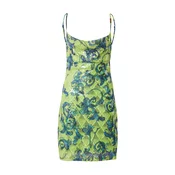Versace Jeans Couture Koktejl obleka marine/zelena/kivi