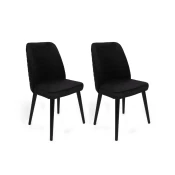 Hanah Home Set stolica Tutku-311 V2, 62x75x51.5 cm, 2 komada, Crne
