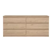 Komoda v hrastovem dekorju 154x70x50 cm Naia – Tvilum