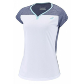 Majica kratkih rukava za djevojcice Babolat Play Cap Sleeve Top Girl - white/blue heather