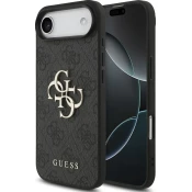 Ovitek Guess 4G ovitek z velikim logotipom za iPhone 17 Air črn (GUHCP17M4GMGGR)