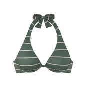 BENCH Bikini zgornji del kremna/temno zelena