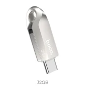 Hoco Pendrive 32 GB USB 3.0 (USB A + USB C) Hoco UD8 nikl