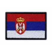 shumee Našitek zastave Srbije - nalepka za likanje/toplotno varjenje - vezen našitek/značka/emblem
