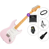 Fender Squier Classic Vibe 50s Stratocaster HT MN SET 2 Shell Pink Elektricna gitara