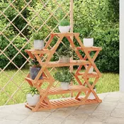 Stalak za cvijece 110 x 25 x 105 cm od masivne jelovine