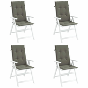 shumee Blazina za stol 4 kosi melanž temno siva 120x50x4 cm blago