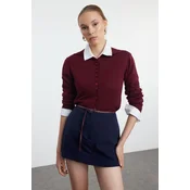 Trendyol Navy Blue Belted Super Mini Woven Shorts Skirt