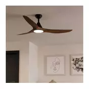 Eglo 35113 - LED stropni ventilator PORTSEA LED/19W/230V, premer 132 cm, rjav + daljinski upravljalnik
