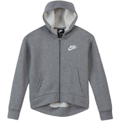 Nike Sportswear Gornji dio trenirke, siva melange / bijela