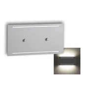 Telefunken 307804TF-LED Spoljašnja zidna svetiljka 2xLED/3,5W/230V IP44 srebrna