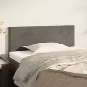 Vidaxl vidaXL Vzglavje za posteljo temno sivo 90x5x78/88 cm žametno