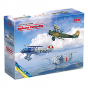 ICM Model Kit Aircraft - Biplanes Of The 1930s And 1940s (??-51A-1, Ki-10-II, U-2/Po-2VS) 1:72 ( 060910 )